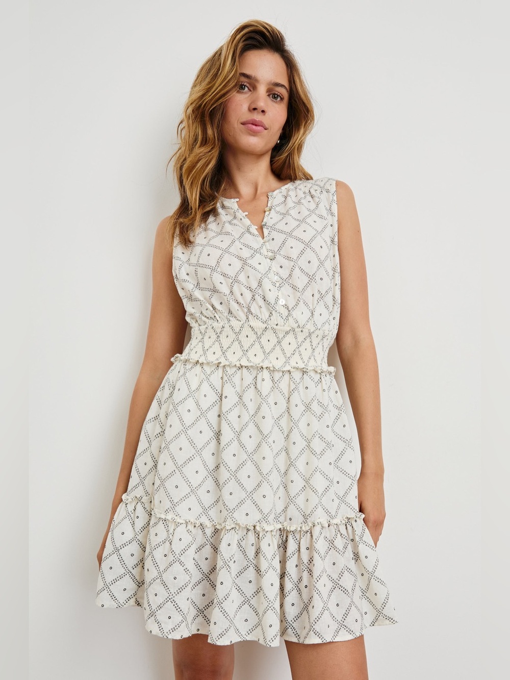 Rails Cindy Dress Ivory Zanzibar Size M